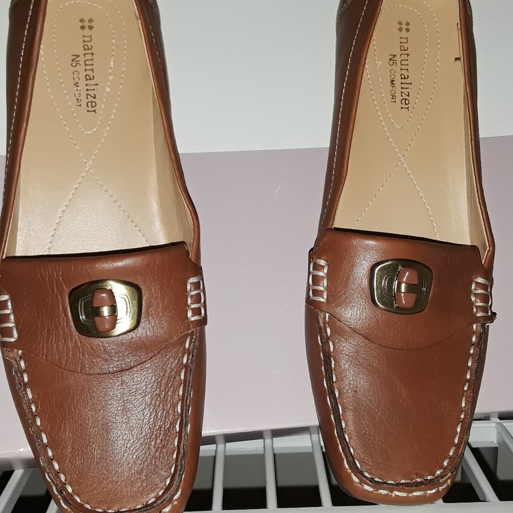 Leather loafers